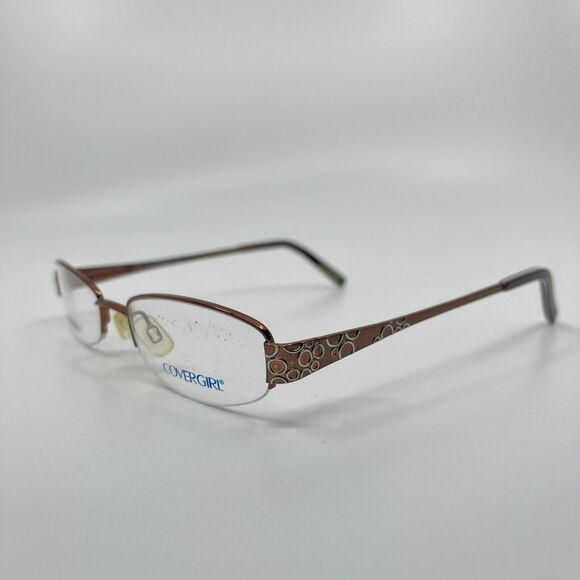 CoverGirl Womens Eyeglasses Frame Brown CG384 52-18-135 H6732 - Picture 1 of 8